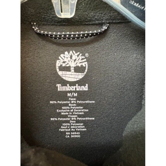 Timberland Mens Black Softshell Jacket M Full-Zip Stretch Polyester Outdoor Wear - Picture 3 of 6